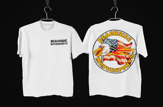Classic Beachside Motorsports White Tee